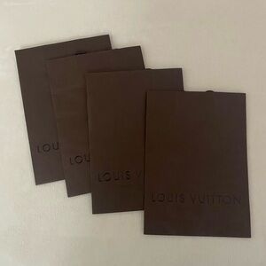 Louis Vuitton Dark Brown Shopping Bags - Set of 4